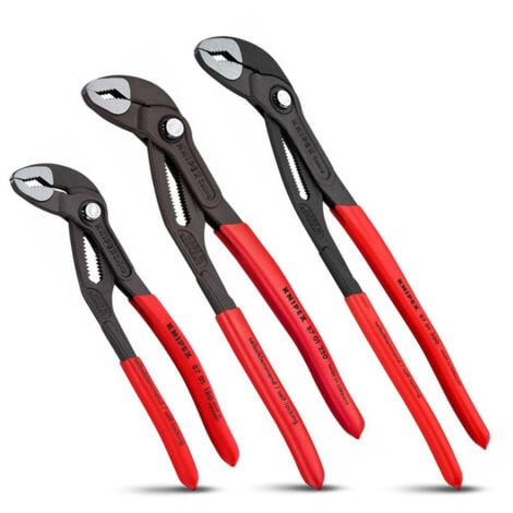 FP Knipex 00 20 09 V02 Cobra 3 Piece Professional Water Pump Plier Set