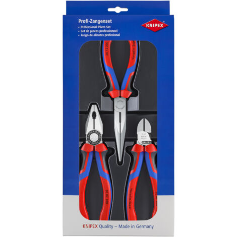 KNIPEX 00 20 11 Assortimento di montaggio 1 x 03 02 180, 1 x 26 12 200, 1 x 70 02 160