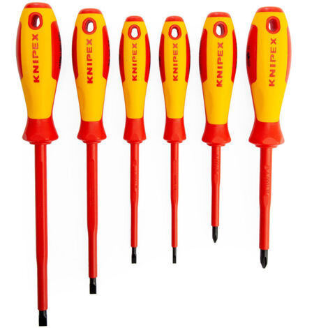 KNIPEX 00 20 12 V02 Assortimento giraviti VDE Intaglio / Phillips® / Pozidriv® 6 pezzi