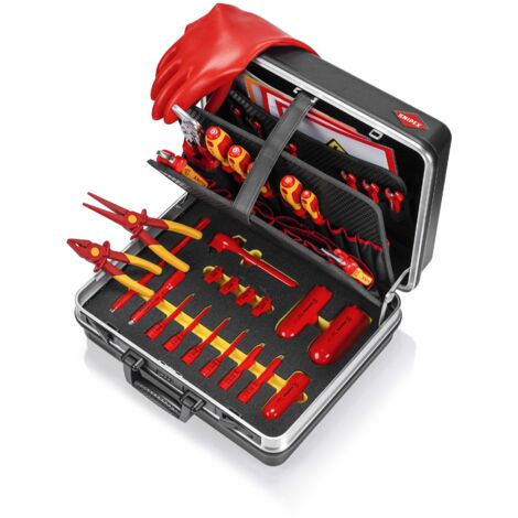 KNIPEX 00 21 05 EV Werkzeugkoffer "Basic" E-Mobilität 34-teilig 410 mm
