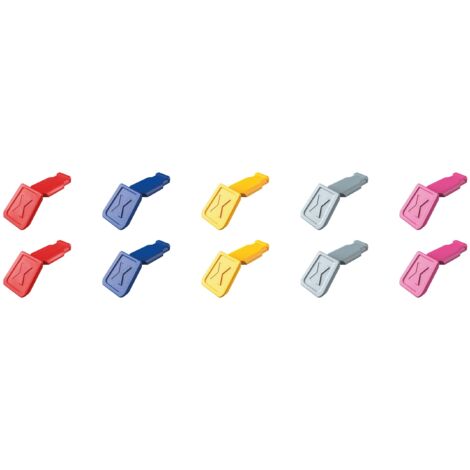 KNIPEX 00 61 10 C V01 Clips ColorCode mélange de couleurs 1 (10 pièces)