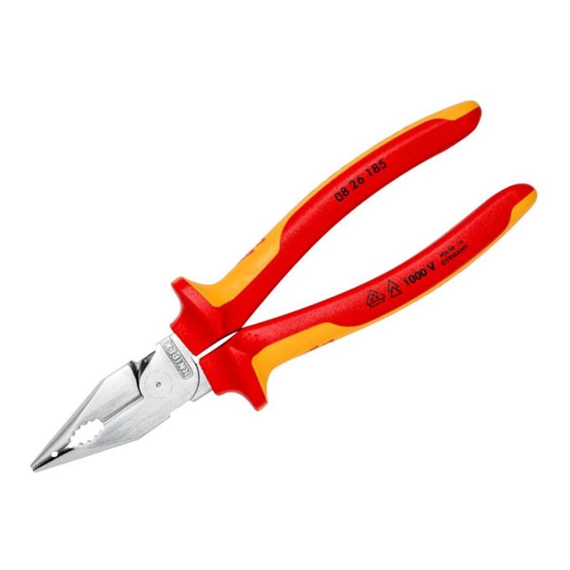 Knipex - 08 26 185 sb vde Needle-Nose Combination Pliers 185mm KPX0826185SB