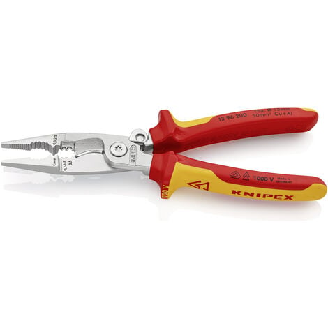 KNIPEX Elektro-Installationszange mit 6 Funktionen 1396200