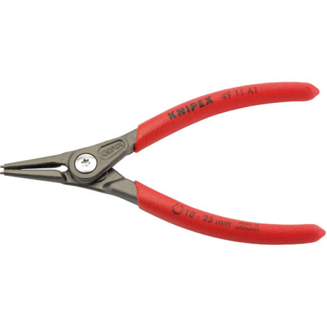 Knipex 140mm External Straight Tip Circlip Pliers with 10-25mm Capacity – Model 75089