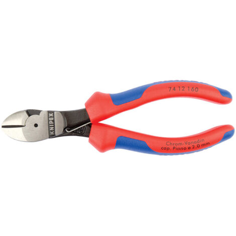 Knipex 160mm High Leverage Diagonal Side Cutters with Return Spring - Model 44268