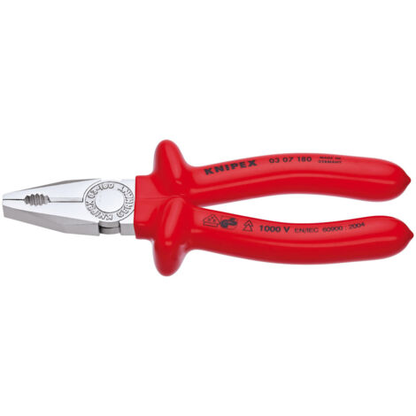 Knipex 180mm Fully Insulated S Range Combination Pliers (21452)
