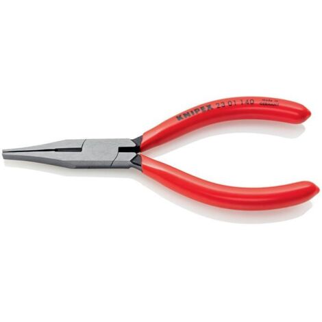KNIPEX 23 01 140 Flachzange mit Schneide (Feinmechanikerzange) 140 mm
