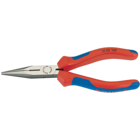 Knipex 25 02 160 SBE 160mm Heavy Duty Long Nose Pliers with Ergonomic Handles