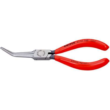 KNIPEX 31 21 160 SB Greifzange (Nadelzange) mit Kunststoff überzogen schwarz atramentiert 160 mm