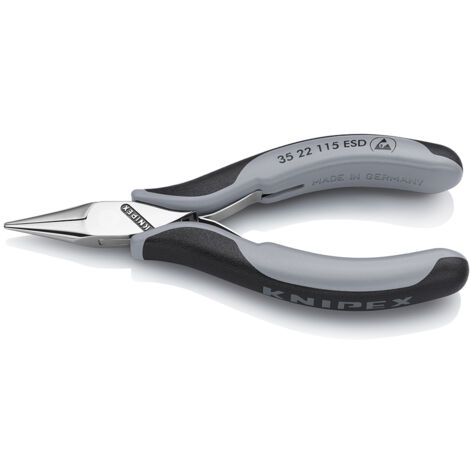 KNIPEX 35 22 115 ESDSB Electronics Pliers ESD with box joint with multi-component handles 115 mm