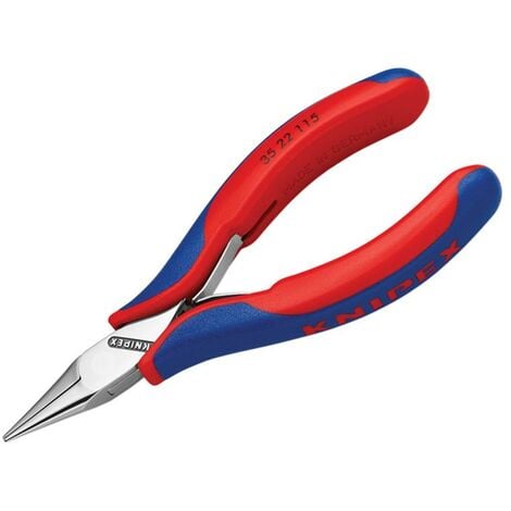 Knipex 35 22 115 SB Electronics Half Round Jaw Pliers Multi-Component Grip 115mm KPX3522115