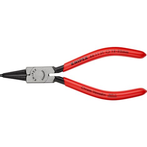 KNIPEX 44 11 J1 SB Pinza per anelli di sicurezza per anelli di sicurezza interni a fori rivestiti in resina sintetica atramentata nera 140 mm