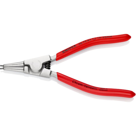 KNIPEX 46 13 A1 Pinza per anelli di sicurezza per anelli di sicurezza esterni su alberi rivestiti in resina sintetica cromata 140 mm