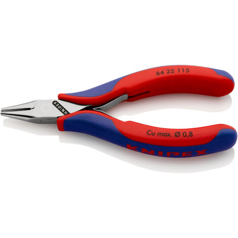 KNIPEX 64 22 115 Alicate de corte frontal para electrónica con mangos multicomponentes 115 mm