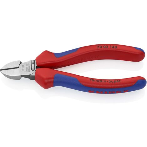 Knipex 70 02 140 SB Tronchese Laterale per Meccanica Bonderizzata Nera Rivestiti in Materiale Bicomponente 140 mm