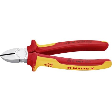 Knipex 70 06 180 VDE Tronchese laterale con sfaccettatura 180 mm