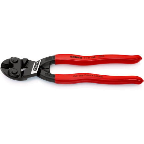KNIPEX 71 41 200 SB CoBolt® Kompakt-Bolzenschneider mit Kunststoff überzogen schwarz atramentiert 200 mm