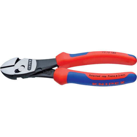 SODISE Knipex TwinForce 73 72 180 Werkstatt Kraft-Seitenschneider mit Facette 180 mm