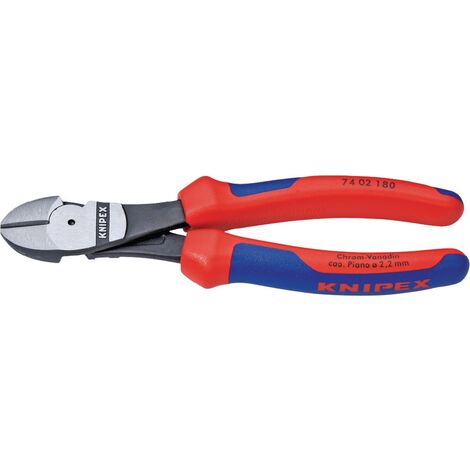Kraftseitenschneider DIN ISO 5749 L.140mm schw.atram. pol. 2K-Hüllen Knipex