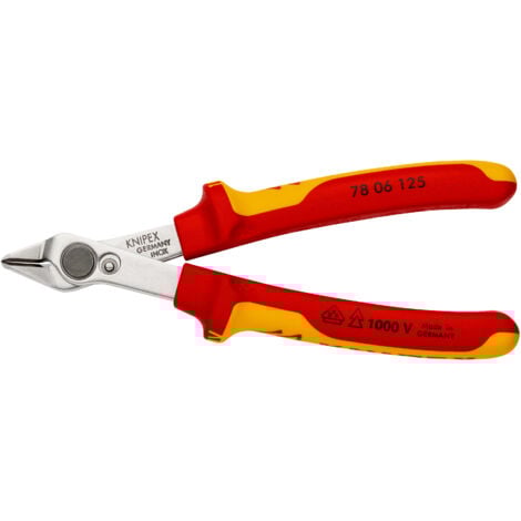 FP KNIPEX 78 06 125 Electronic Super Knips® VDE isolées par gaines bi-matière, certifiées VDE 125 mm
