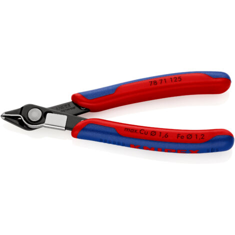 KNIPEX 78 71 125 SB Electronic Super Knips® mit Mehrkomponenten-Hüllen brüniert 125 mm