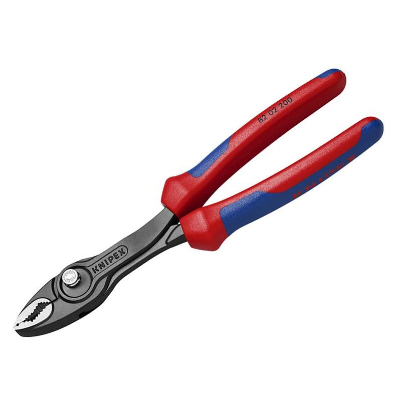 Knipex - 82 02 200 sb TwinGrip Slip Joint Pliers Multi-Component Grip 200mm