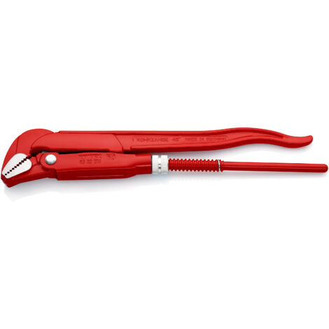 KNIPEX 83 20 010 Clé serre-tubes 45° revêtement poudre, rouge 320 mm