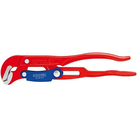Clé serre-tubes pour tuyaux d'angle embouts S à réglage rapide, Pour Ø de tuyaux : 2.3/8 pouces, Long. 420 mm, Capacité de serrage 60 mm
