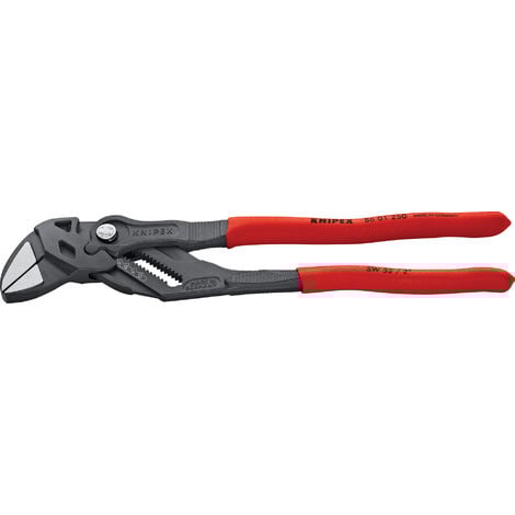 KNIPEX 86 01 250 Zangenschlüssel KST überz. grau atra. 250 mm
