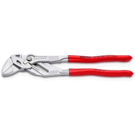 KNIPEX 86 03 250 Pince-clé pince et clé à la fois gainées en plastique chromée 250 mm