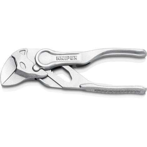 FP KNIPEX 86 04 100 Pince-clé XS pince et clé à la fois surface rugueuse avec reliefs chromée 100 mm