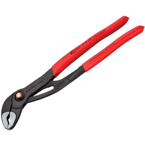 Knipex 87 21 300 SB Cobra Quickset Water Pump Pliers PVC Grips 300mm - 70mm Capacity KPX8721300