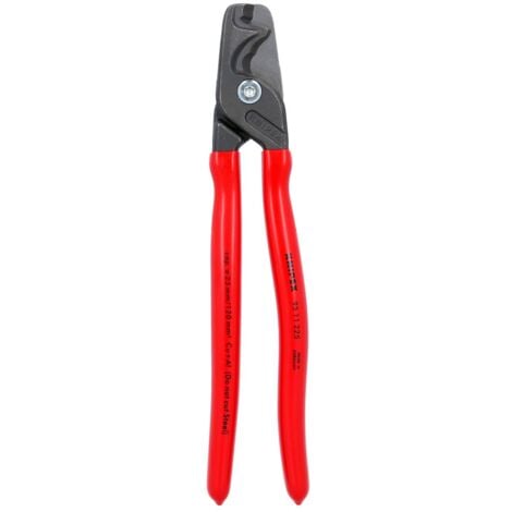 Knipex 95 11 225 StepCut XL Cable Shears / Cutters Plastic Coated 225mm