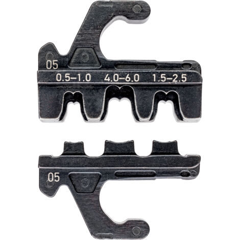 KNIPEX 97 39 05 Matrice de sertissage pour connecteurs non isolés à fût ouvert (largeur de connecteur 4,8 + 6,3 mm)