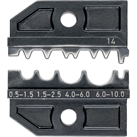 KNIPEX 97 49 14 Matrice di crimpaggio per terminali femmina non isolati tubolari e a compressione così come per capicorda non isolati a compressione e connettori testa a norma DIN 46341
