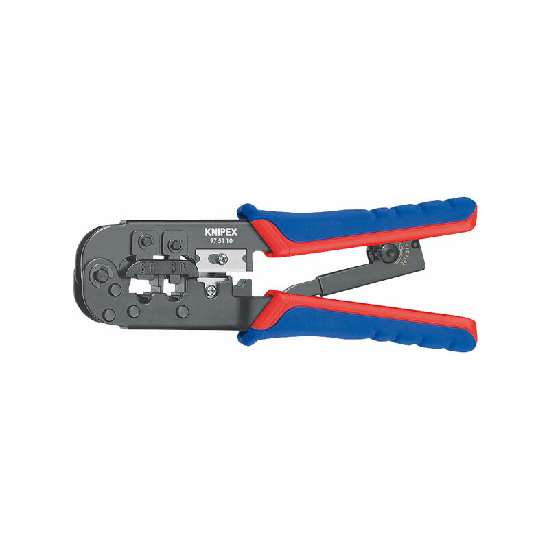 97 51 10 Crimping Pliers For Western Plugs 190mm - Knipex