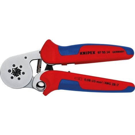 KNIPEX 14 Selbsteinstellende Crimpzange f. Aderendhülsen verc. 180 mm