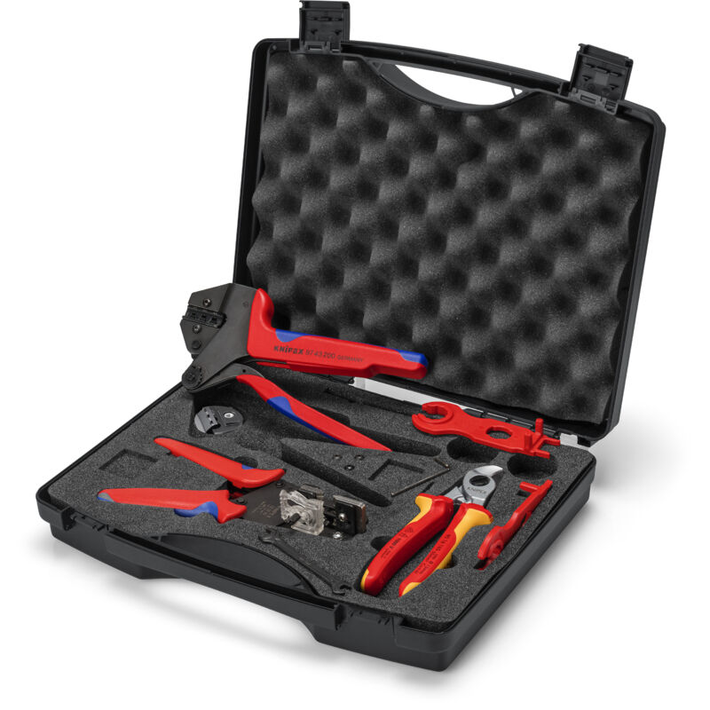 Image of Knipex - Werkzeugkoffer für Photovoltaik für Solar-Steckverbinder MC4 (Multi-Contact) 7-tlg.