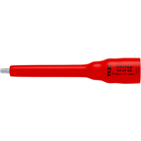 KNIPEX 98 29 25 Vaso (doble hexágono) para TX25 123 mm