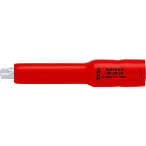 KNIPEX 98 29 50 Chiave a bussola (doppio esagono) per TX50 117 mm