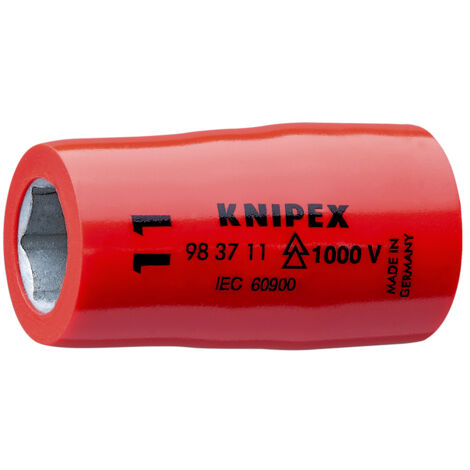 KNIPEX 98 37 11 Chiave a bussola per viti esagonali con attacco quadro interno 3/8" 43 mm
