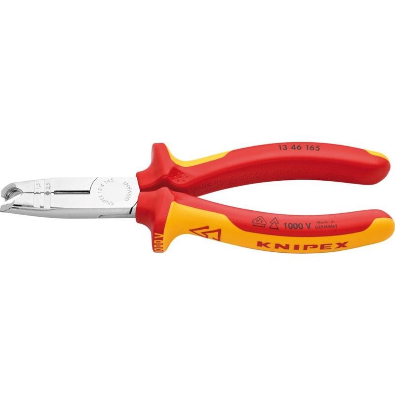Image of 13 46 165 Abmantelungszange isoliert Mehrko. vde verch. 165 mm - Knipex