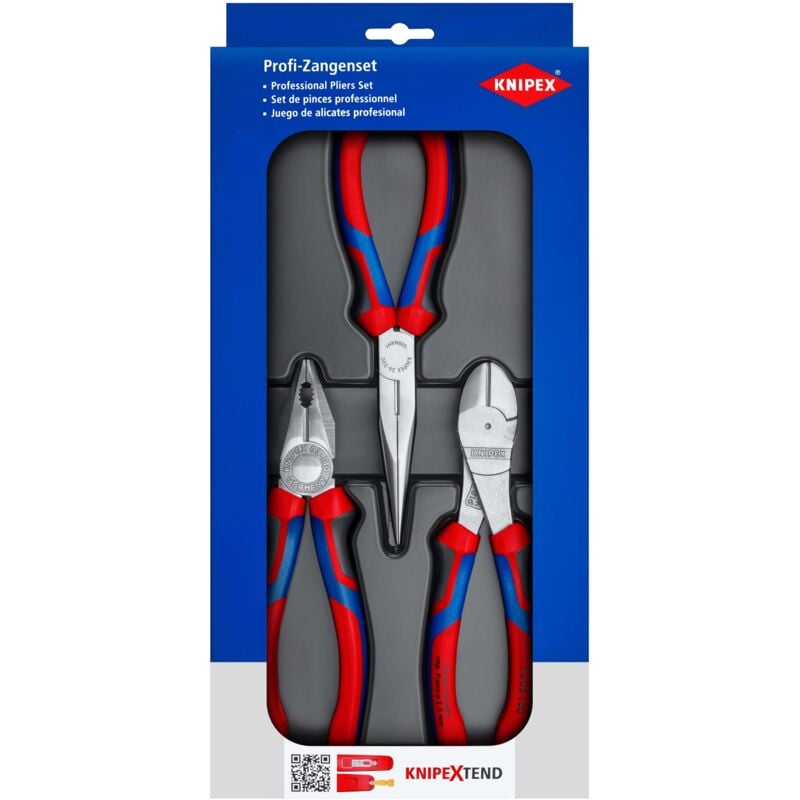 Knipex - 00 20 11 V01 pour l'atelier Jeu de pinces 3 pièces