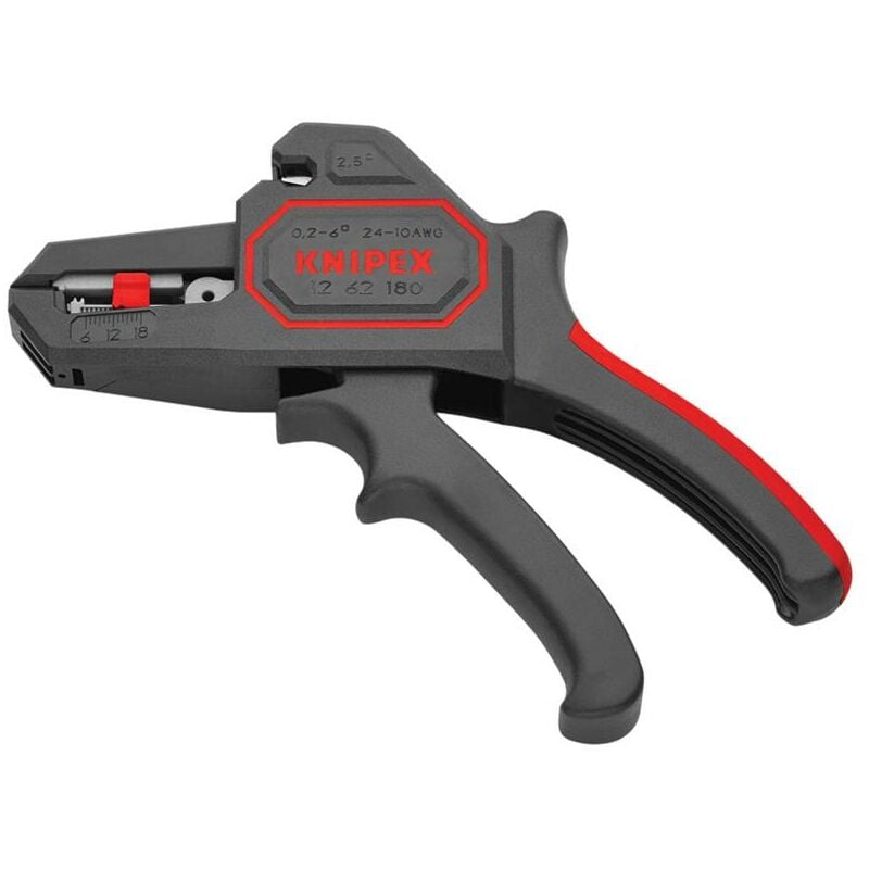 Knipex - 12 62 180 sb Automatic Insulation Stripper 0.2-6mm KPX1262180