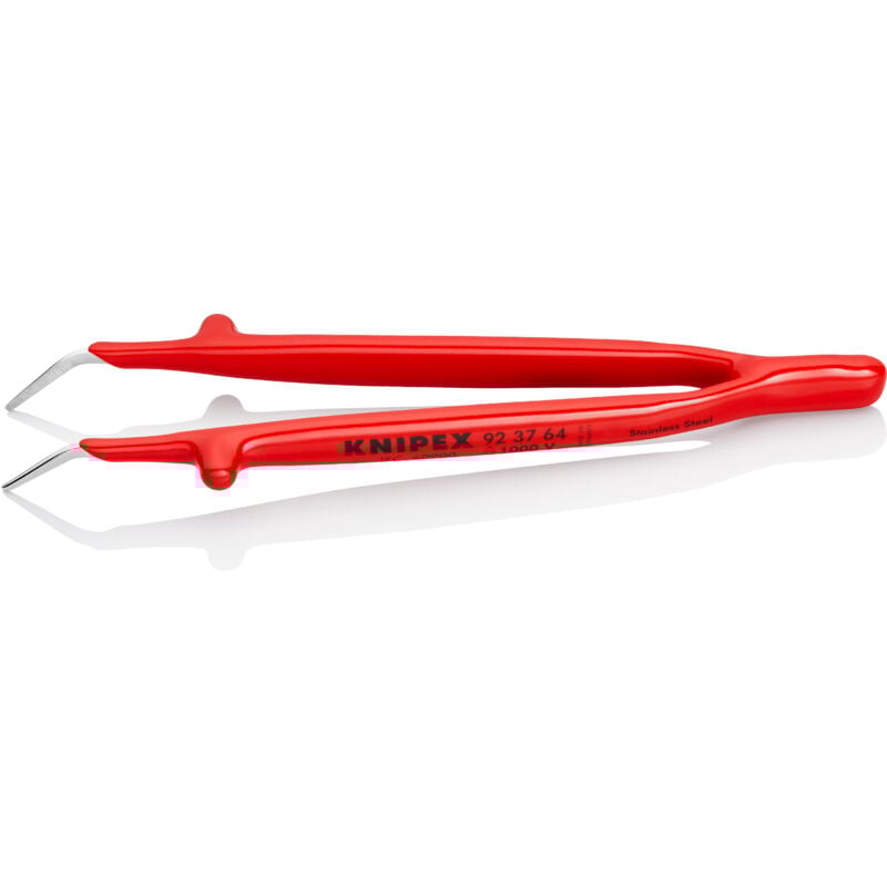 Knipex - 92 37 64 Pince brucelle vde pointue, courbée à 45°, fine 150 mm