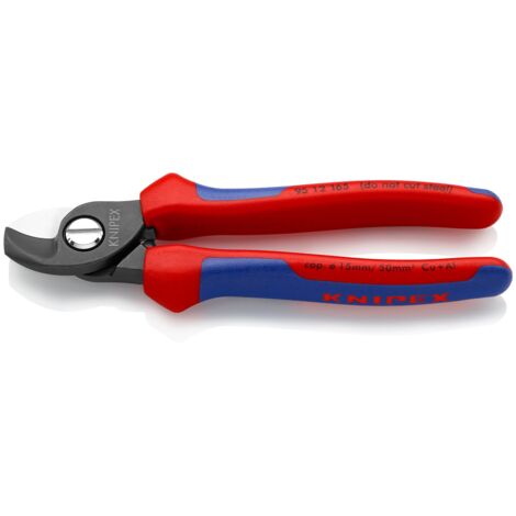 Knipex Cesoia per Cavi Brunita, Rivestiti in Materiale Bicomponente 165 Mm 95 12 165