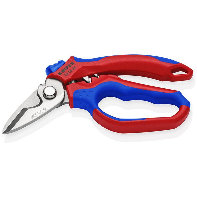 Knipex - Ciseaux électriques coudés avec boîtiers multi-composants, renforcés en fibre de verre 160 mm 95 05 20 sb