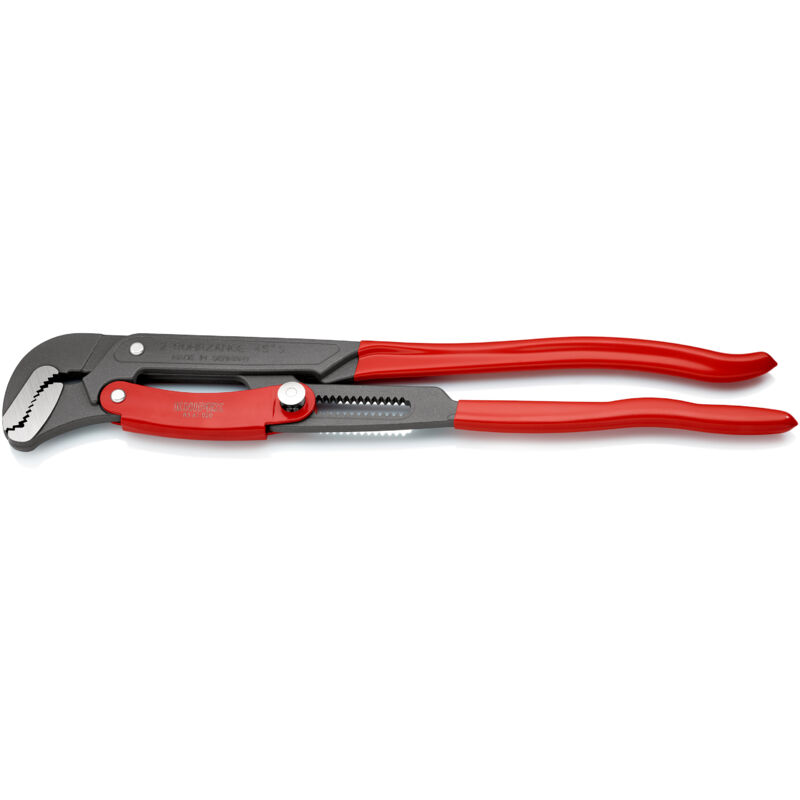 83 61 020 Clé serre-tubes en s avec réglage rapide gainées en plastique à revêtement poudre gris 560 mm