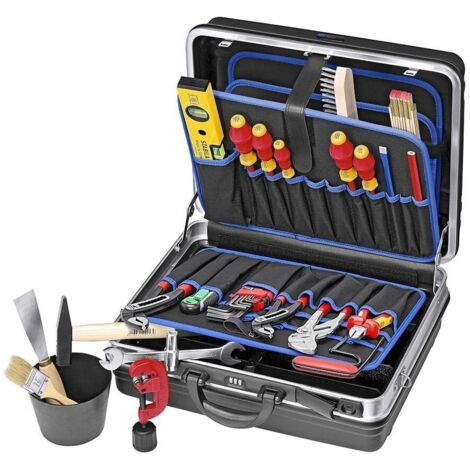 Knipex – Coffret multi-outils 22 pièces – Plastique ABS et aluminium – Dimensions 440x180x350mm – Charnières métalliques – Poids 7,5kg - 002105HKS