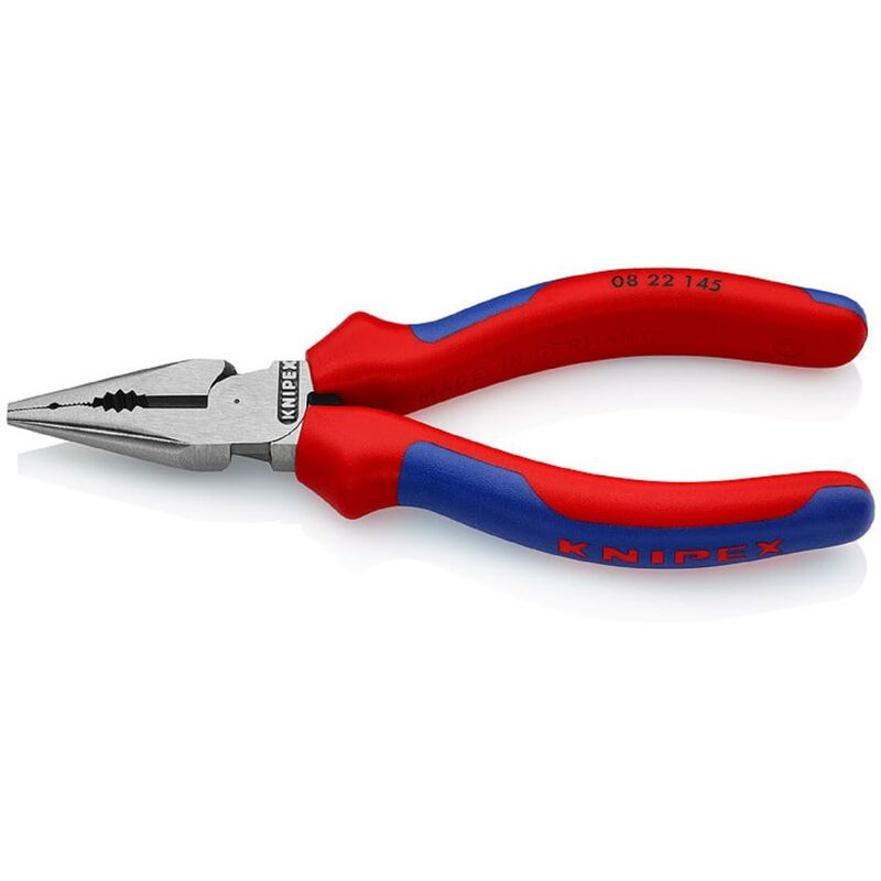 08 22 145 Needle Nose Combination Pliers 145mm - Knipex